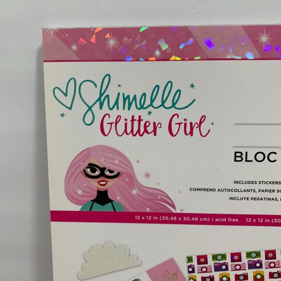 American Crafts "Shimelle Glitter Girl" 12x12 Paperpad 33 Sheets - Picture 2 of 6